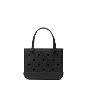 Contemporary Trendsetting Vibrant Bitty Bogg Bag - Onyx Leopard