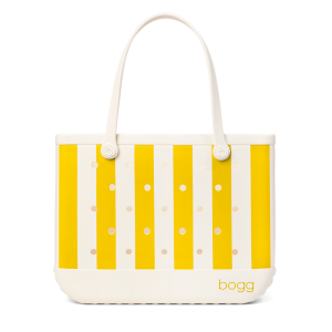 Designer Original Bogg Bag - Limoncello Yellow Stripe - Luxury Edition