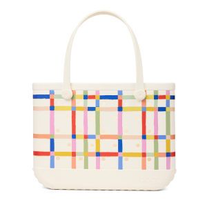 Exclusive Original Bogg Bag - Red. White and Plaid