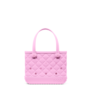 Handcrafted Vintage-Inspired Bitty Bogg Bag - Quilted Pink Taffy