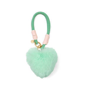 Contemporary Bogg'd & Charmed - Green Heart Pouf